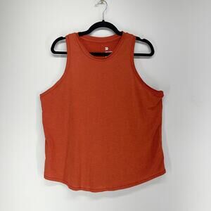 All in Motion Racerback Tank Top Womens XL Orange Ribbed Athletic Gym Workout